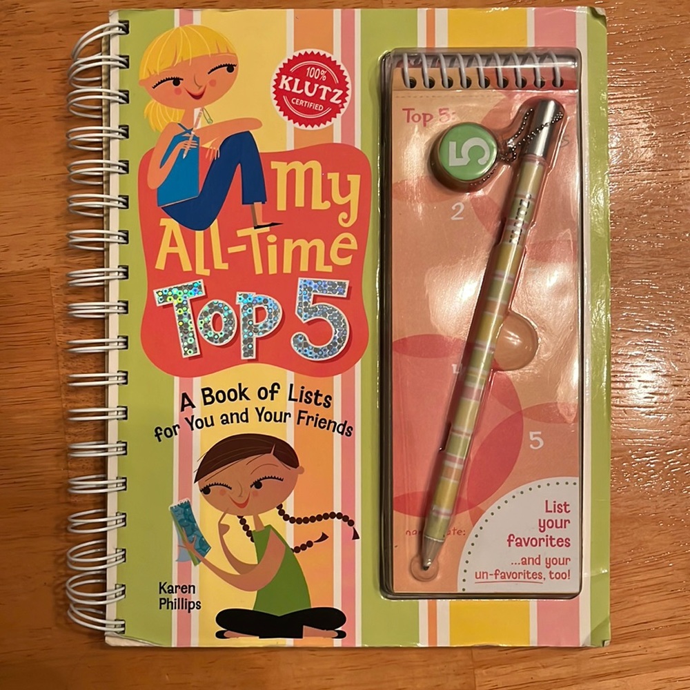 Klutz Activity Book - My All Time Top 5 - Book of Lists